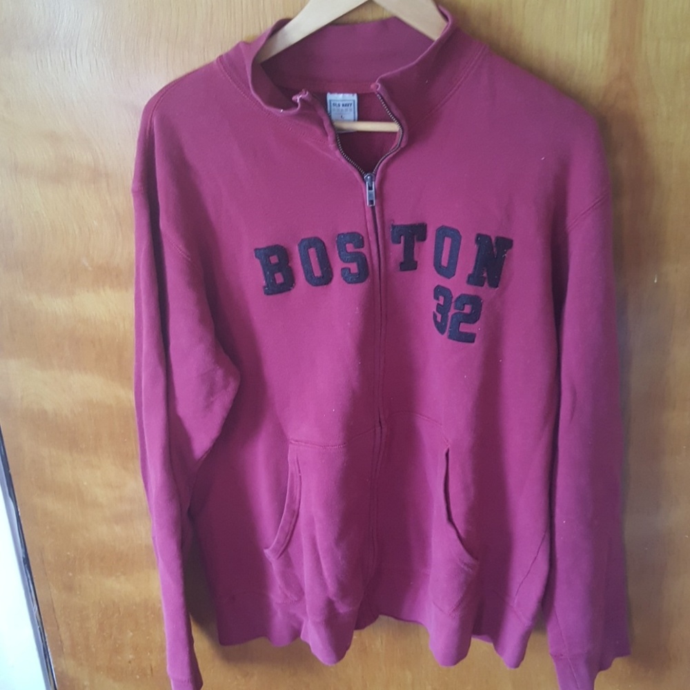 Maroon Old Navy Boston sweater